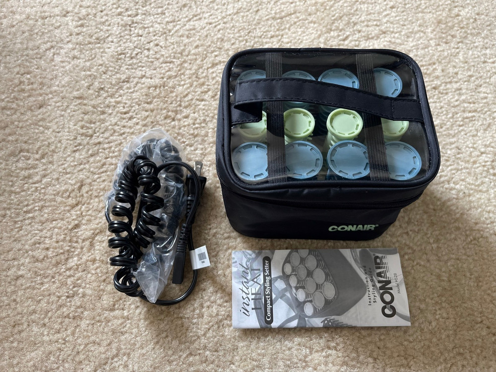 CONAIR Instant Heat Compact Styling Setter 12 Multi-Size Rollers With Pins