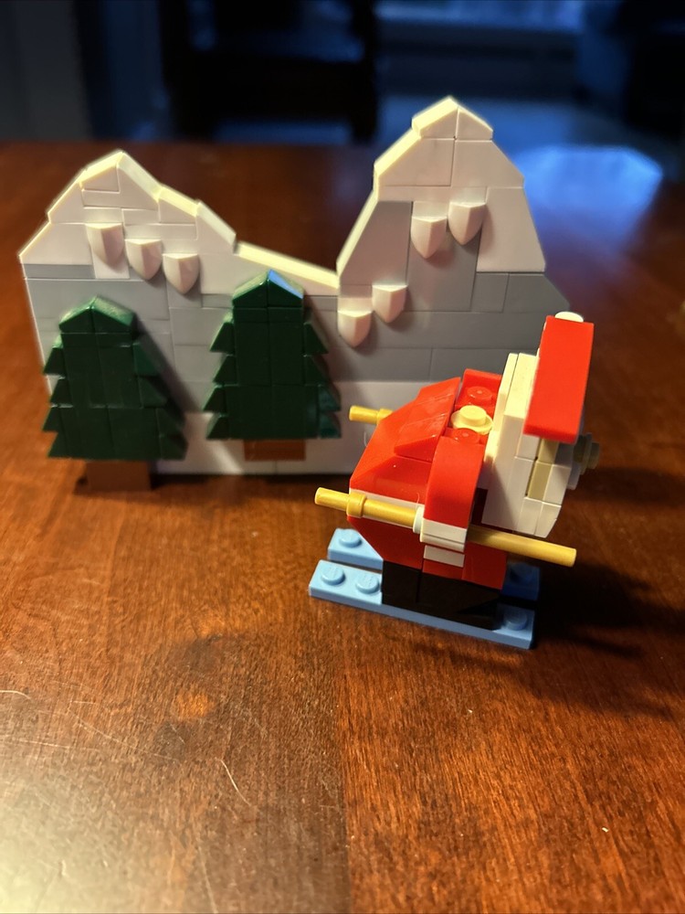 Lego Mountain Scene With Santa