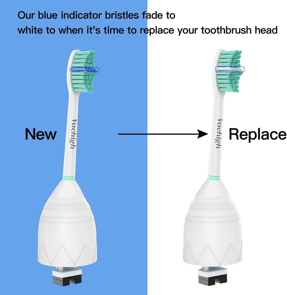 6 Pack Philips Sonicare Replacement Toothbrush Heads for e-Series - Green