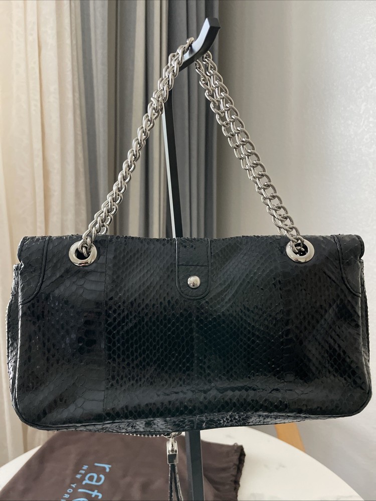 Women’s Clutch bag Rafe New York Genuine Python Chain Shoulder Clutch