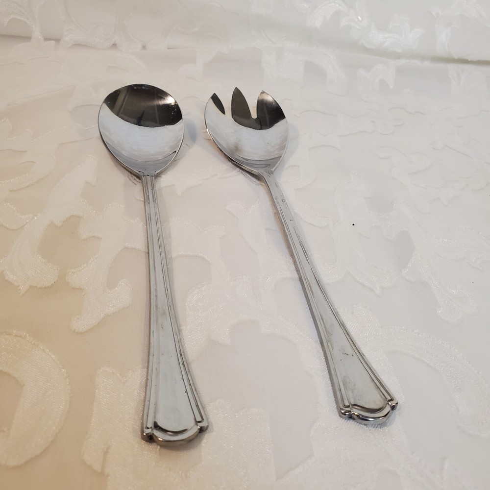 Stainless Steel Serving Spoon and fork  8.5 in long