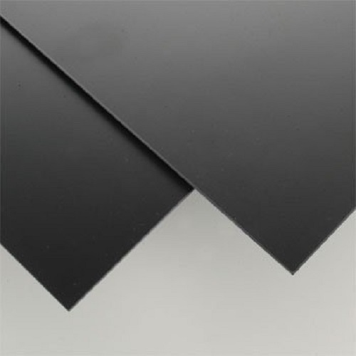 Black Polystyrene Plastic Sheet - 0.020" Thick - 12"x48" - Vacuum Forming