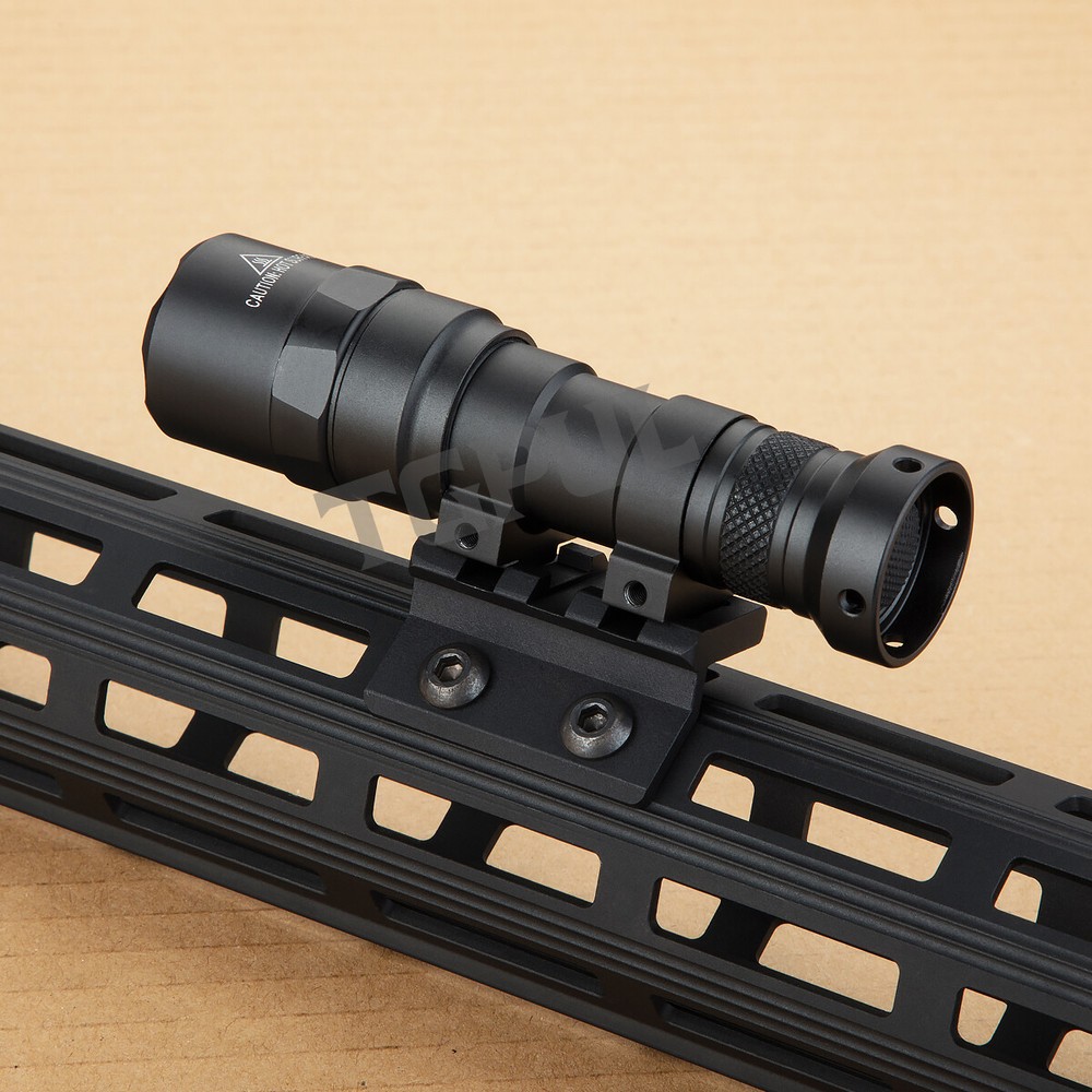 M300 M600 Scout Light M-Lok Offset Flashlight Rail Base Scope Mount Combo Set