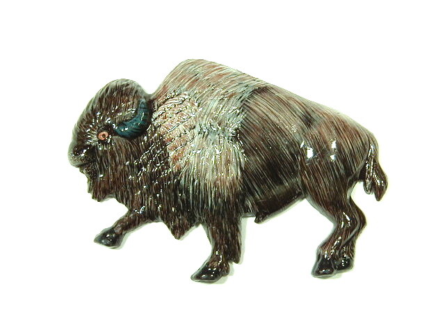 Hand Painted Buffalo Refrigerator Magnet A71B