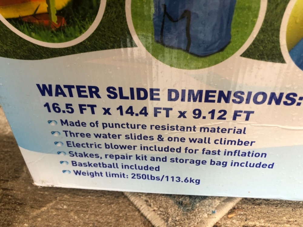 triple water slide