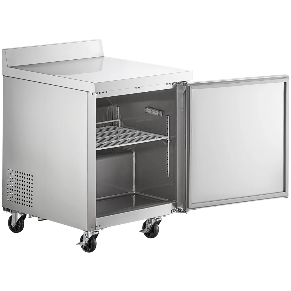 27" One Door Worktop Freezer with 3 1/2" Backsplash
