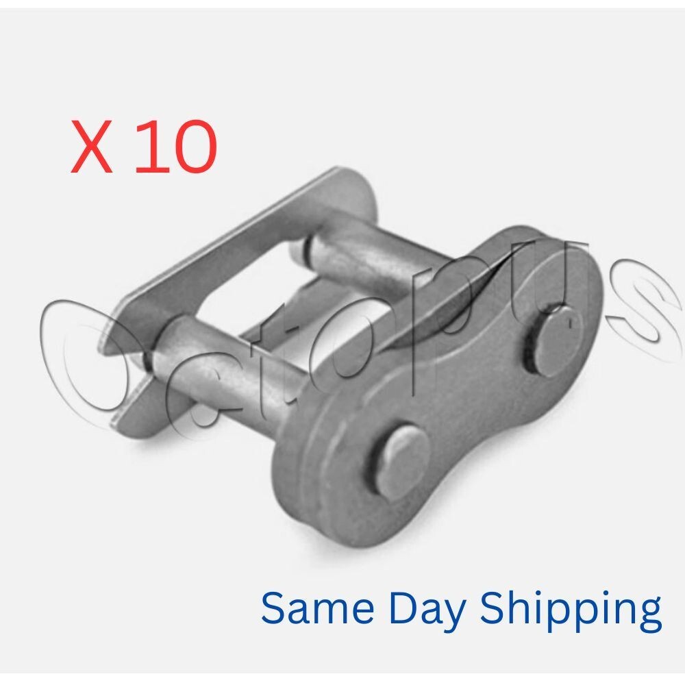 25H Connecting Master Link 1/4" Carbon Steel spring clip QTY 10