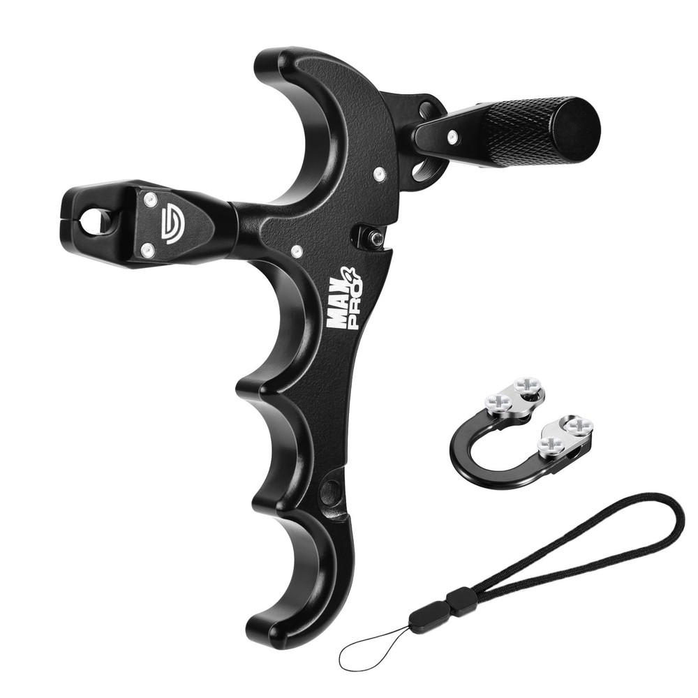 DD Bow Release Archery Release 360° Rotatable Thumb Release for Compound Bo