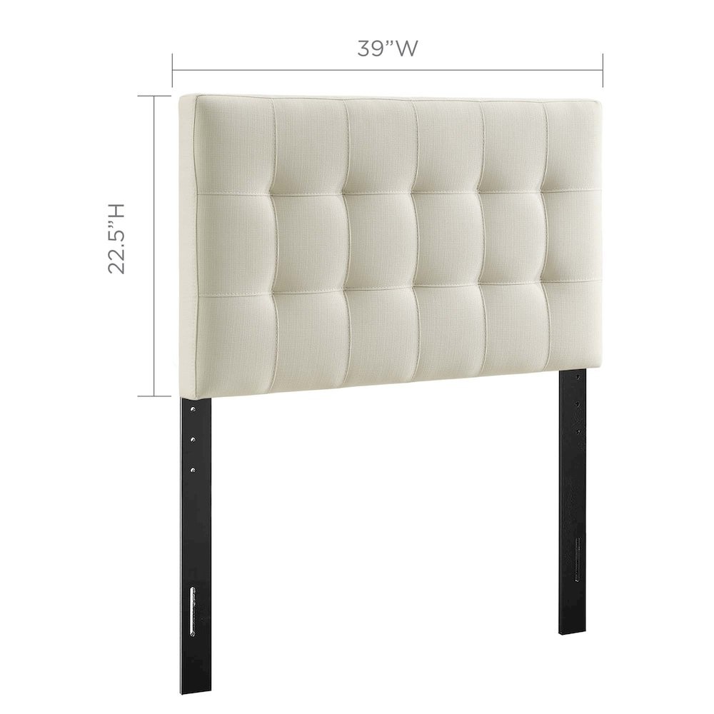 Lily Upholstered Fabric Twin Headboard