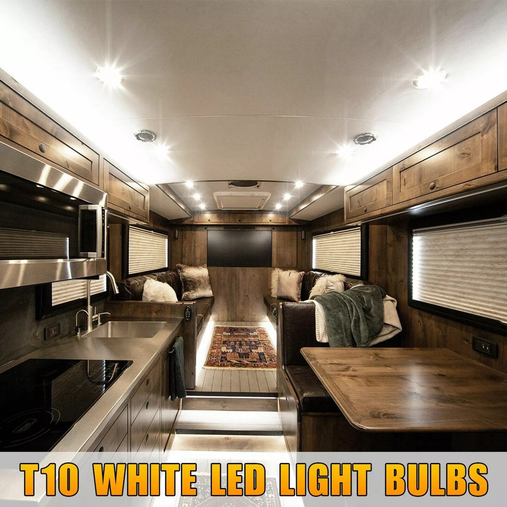 20X Light Bulbs White T10 194 168 W5W 2825 LED Interior Map Dome License Plate