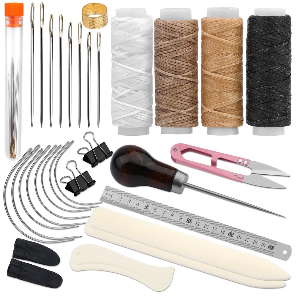33 Pcs Bookbinding Kits 4 Pcs Bone Folder Paper Creaser Paper Folding Tool Book