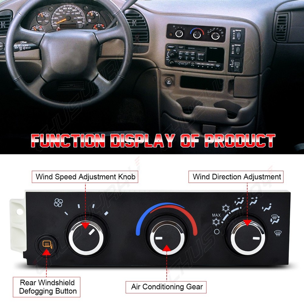For Chevy Express GMC Savana 2500 3500 08-18 HVAC Climate Control Panel Module