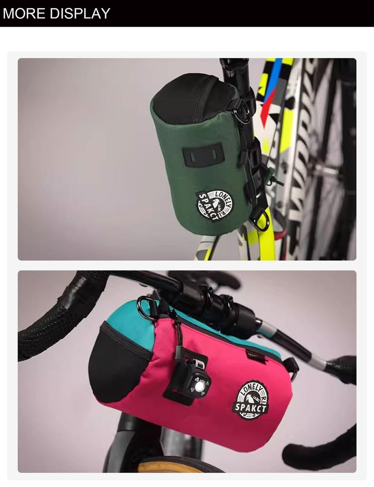 Bike Handlebar Bag Waterproof Bicycle Front Bag with Shoulder Strap, Handleba...