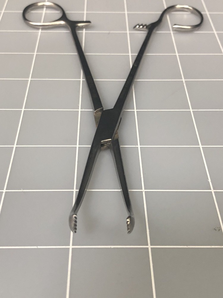 SKLAR 74-2575 White Tonsil Forceps 4x4 Teeth 7.5"