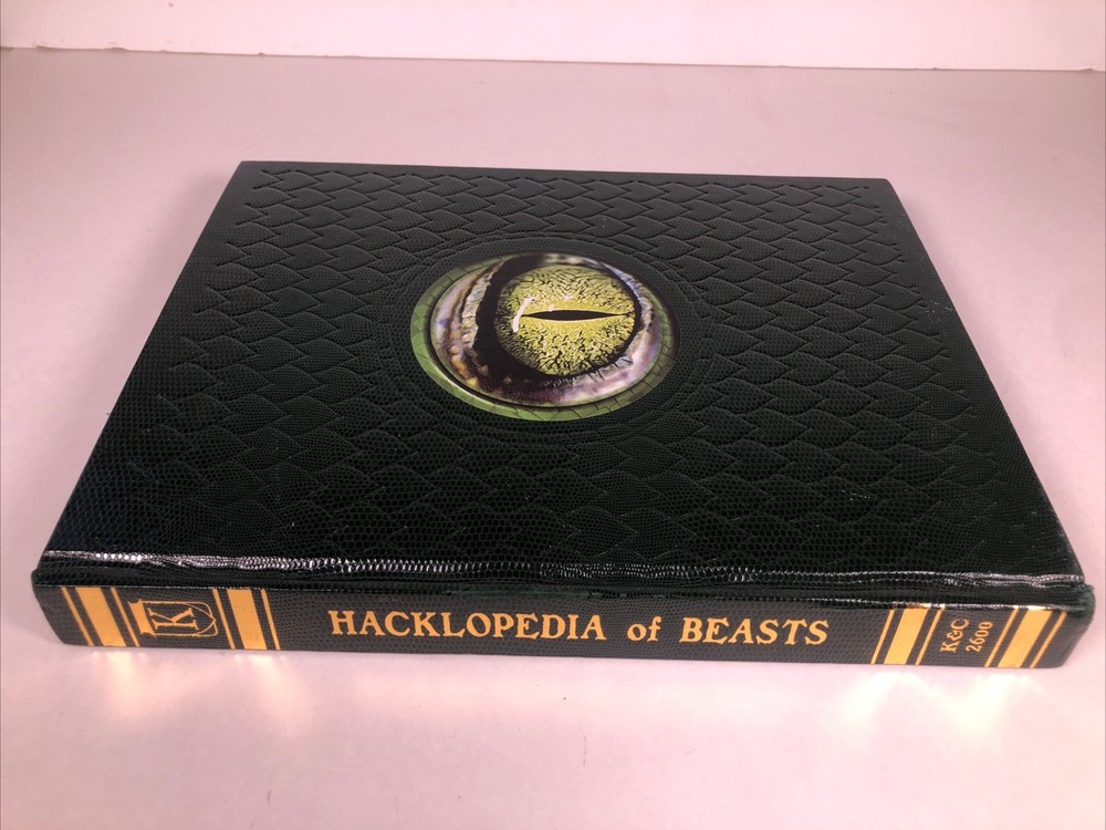 HACKMASTER HACKLOPEDIA OF BEASTS Hardcover RPG Bestiary Rule book Kenzer