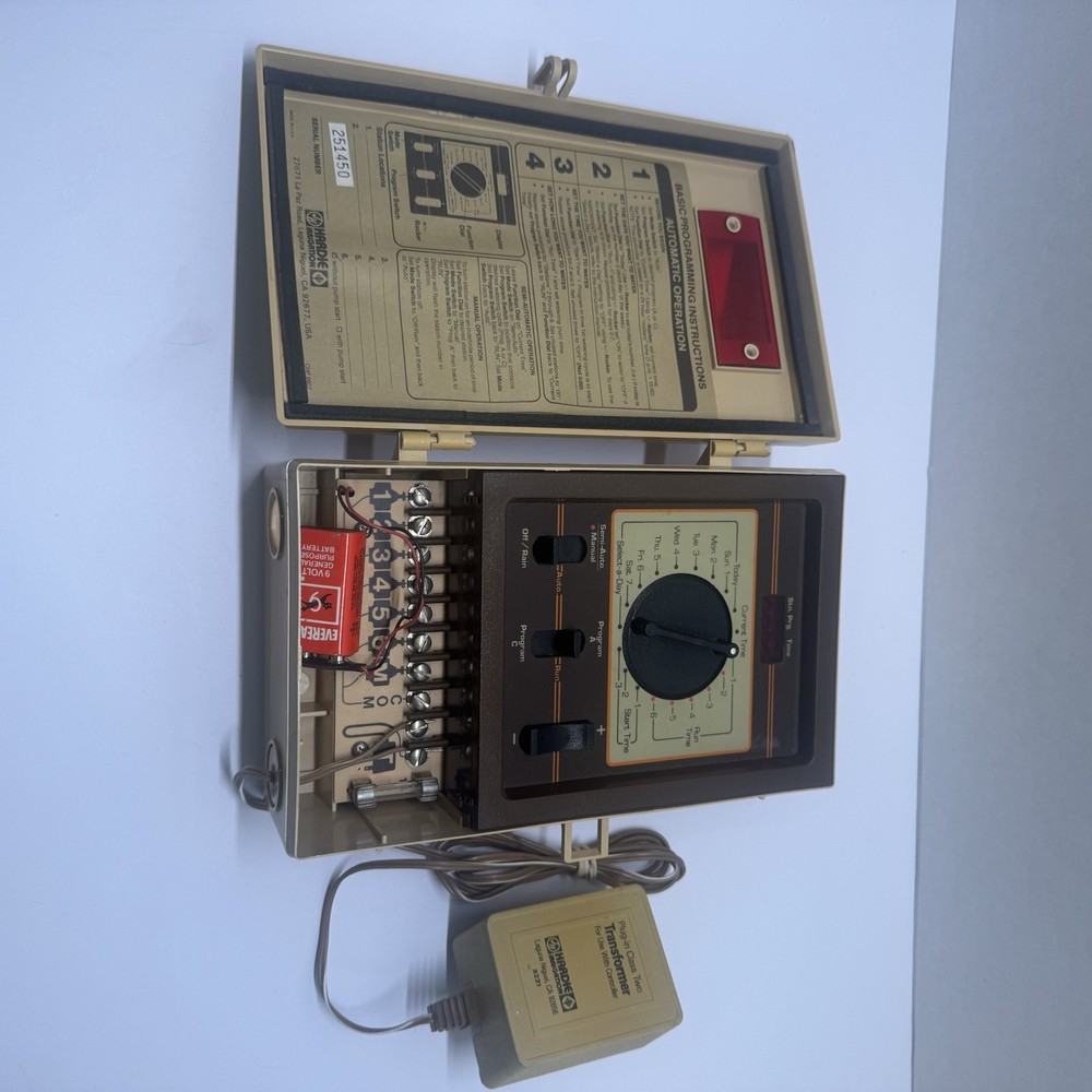 Hardie Irrigation CHP-8607 6-Station Automatic Sprinkler Timer Controller TESTED