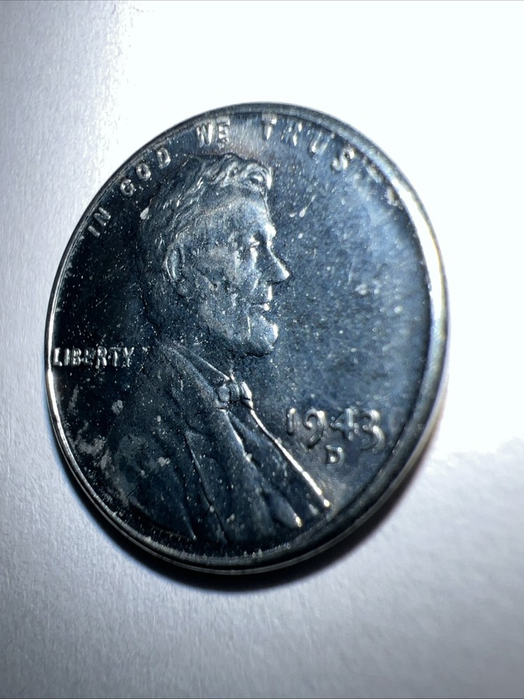 1943 D Steel Wheat Cent Very Fine