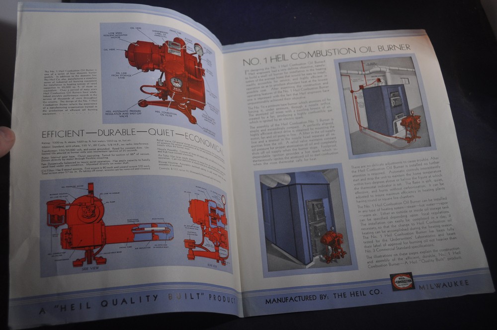 1934 Heil Combustion Oil Burner Brochure