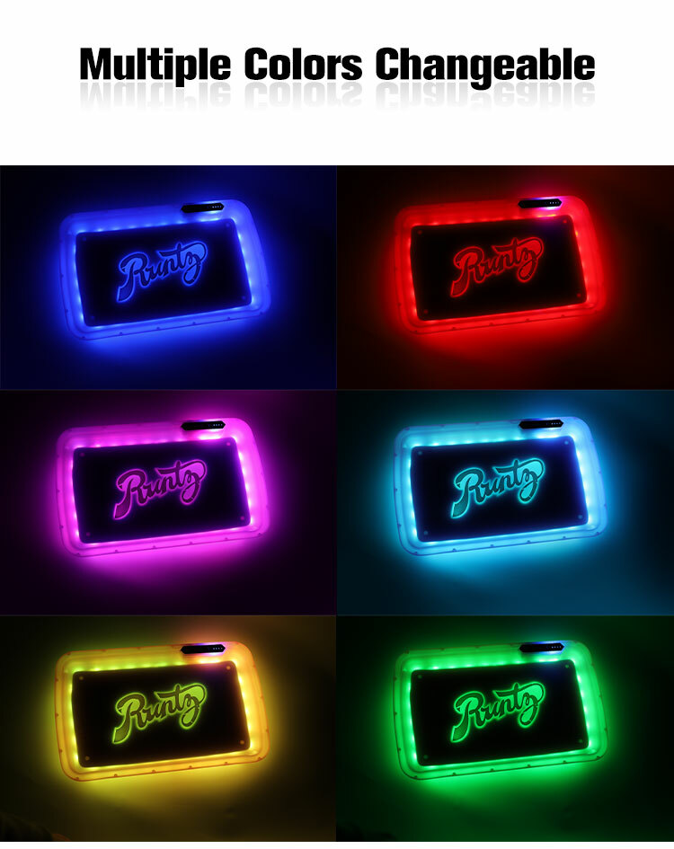 LED Rolling Glow Light Up Tray Rechargeable USB-C Newest Version Mario