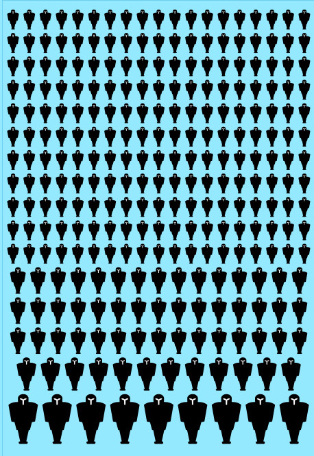 A6 - Black Statues Transfer Sheet