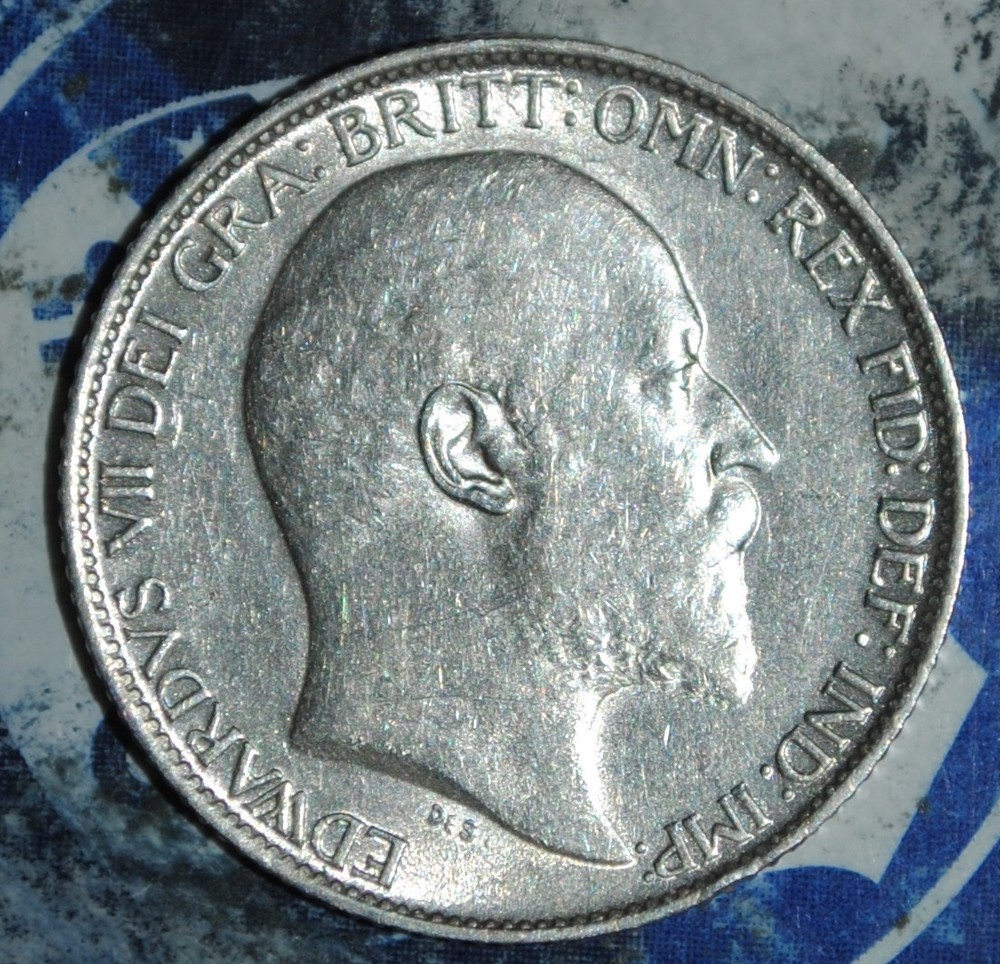 1910 Great Britain 6 Pence Silver {{{D107