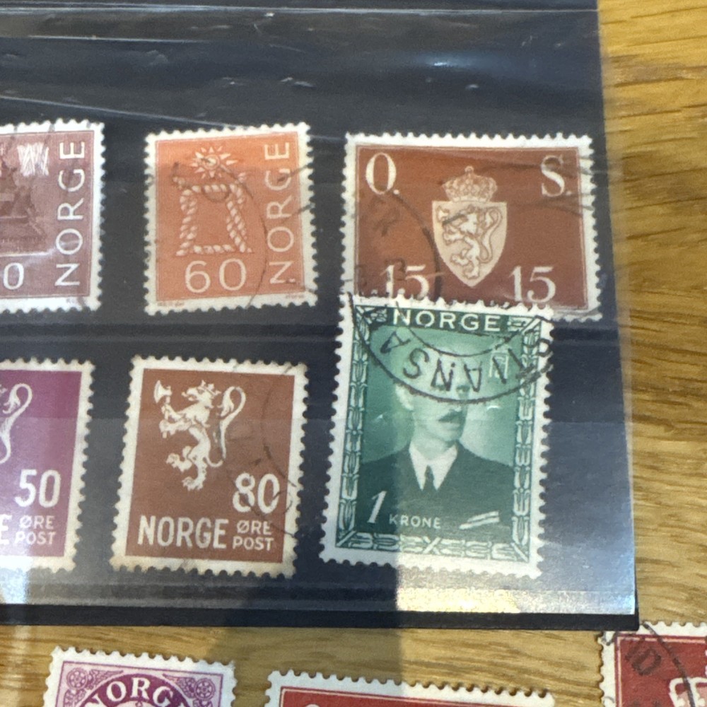 Norway stamps used from 1940s