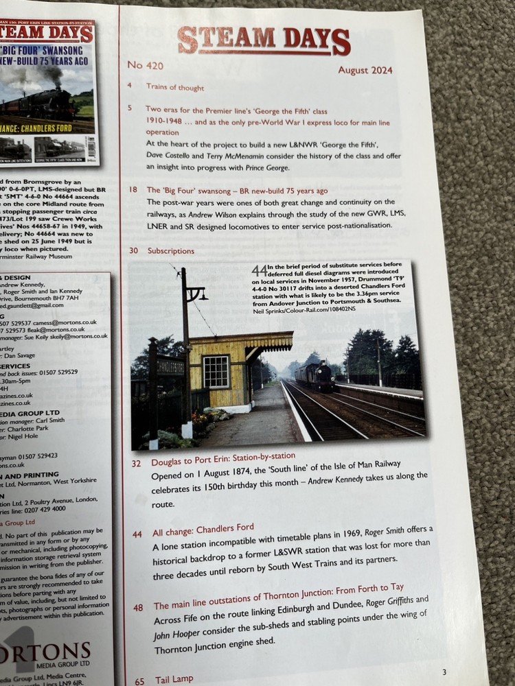 Steam Days Magazine, 2024, 7x Misc Issues,