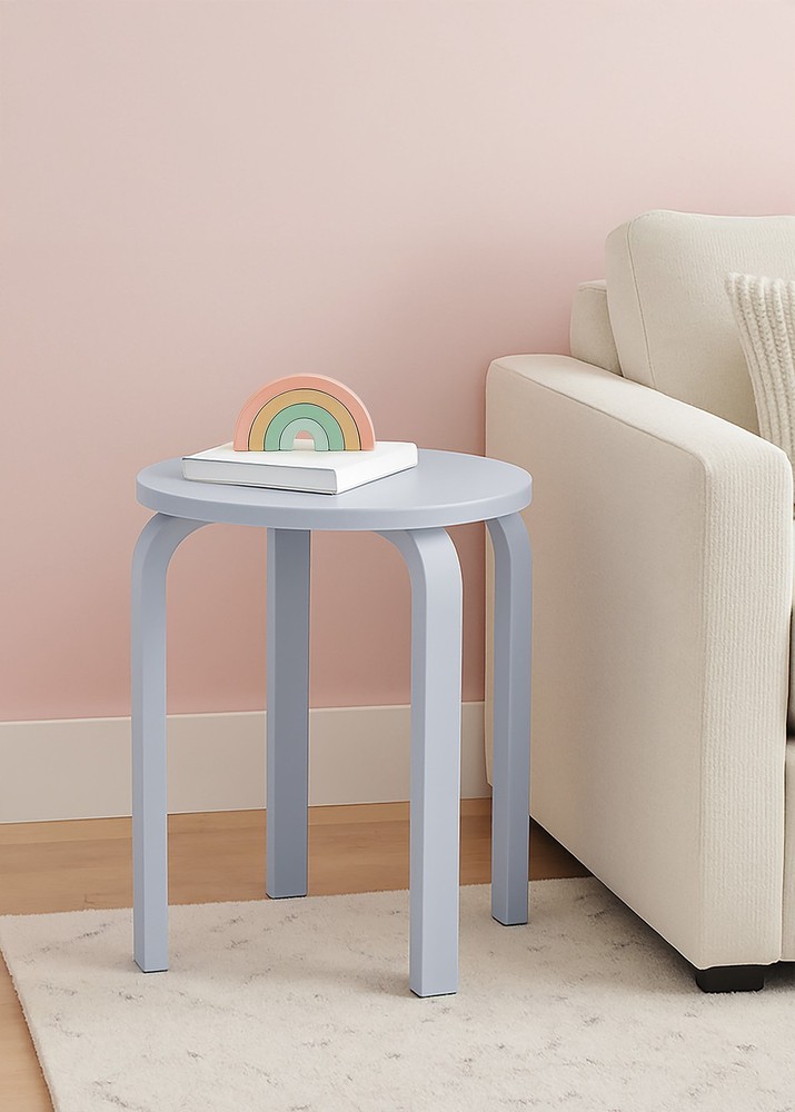Wood Nightstand Side Table Brilliant White