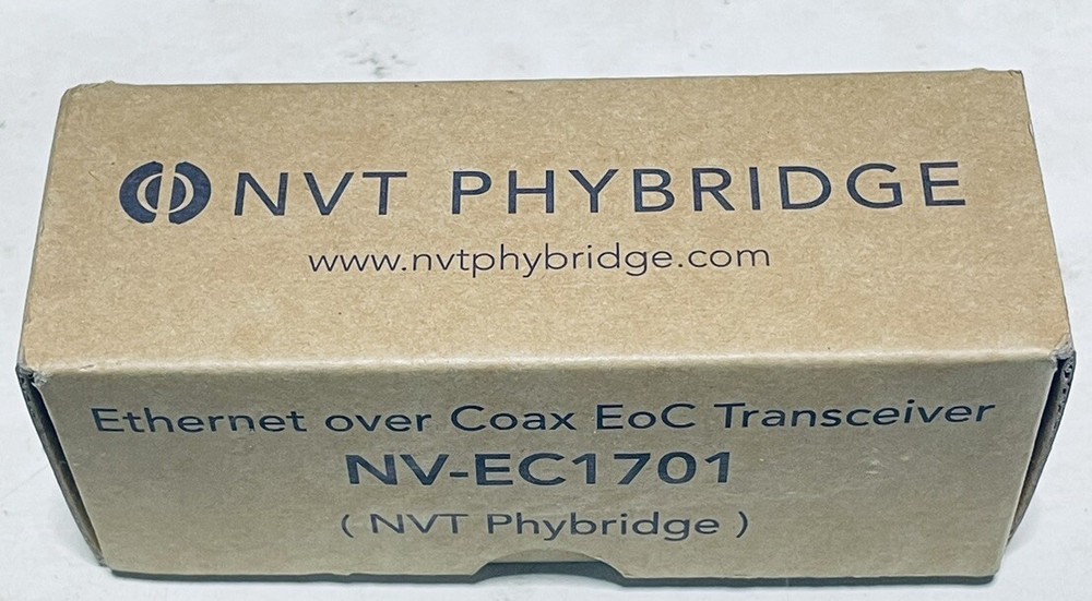 NVT Phybridge EoC Ethernet over Coax Transceiver NV-EC1701