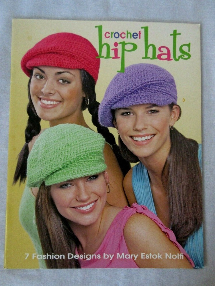 Crochet Hip Hats & Chick Stuff Bags Craft Project Booklets