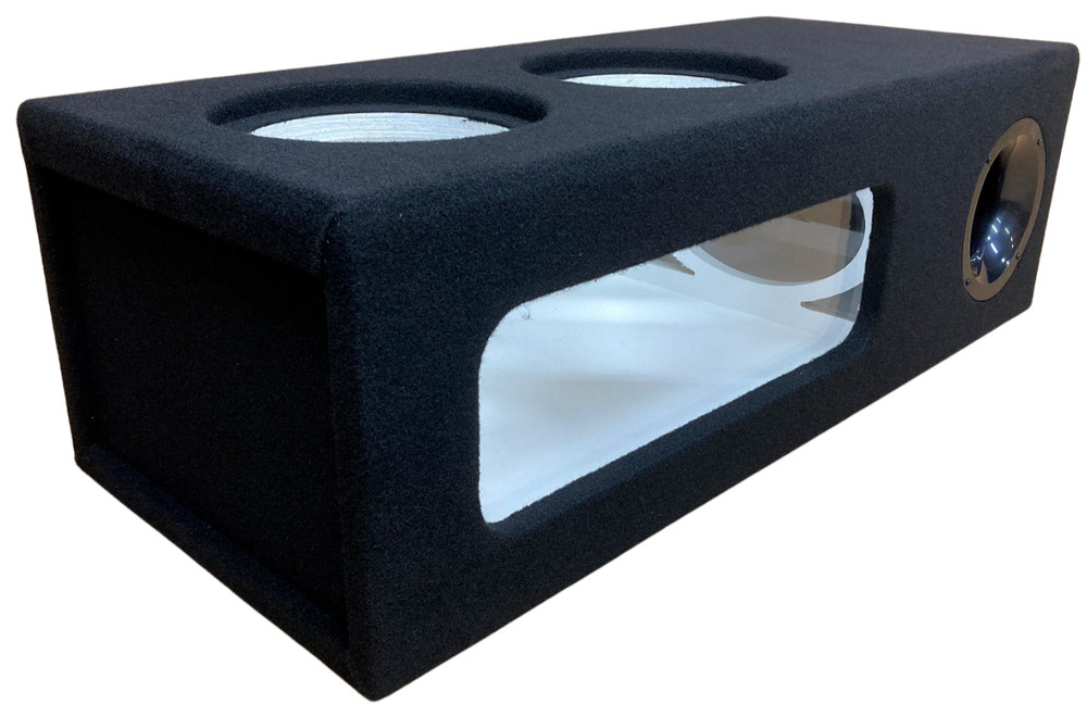 For 2 8" Sundown X-8 X V.2 V.3 Custom Ported Sub Box Enclosure ~ WHITE INTERIOR