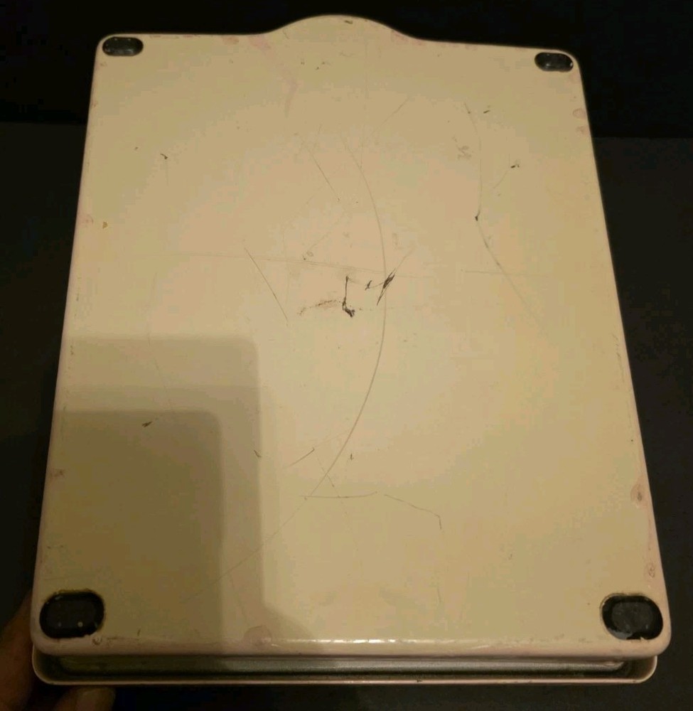 VTG Mid-Century Detecto Auto Zero Pink Bathroom Scale W/Handle Works