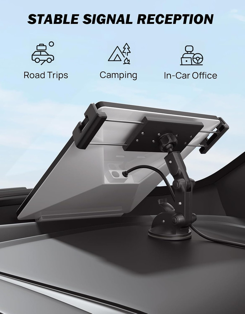 Starlink Mini Dash Mount Suction Cup Wider Adjustable Angle Car for Dashboard