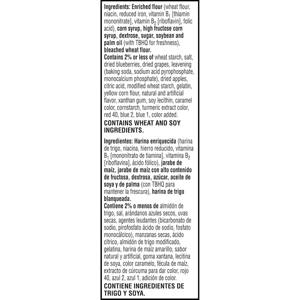 Frosted Blueberry Pastry Pack, Breakfast Foods, Snacks