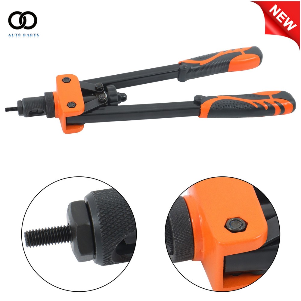 70 Pack Rivet Nuts Tool 14" Hand Riveter with 7PCS interchangeable mandrels