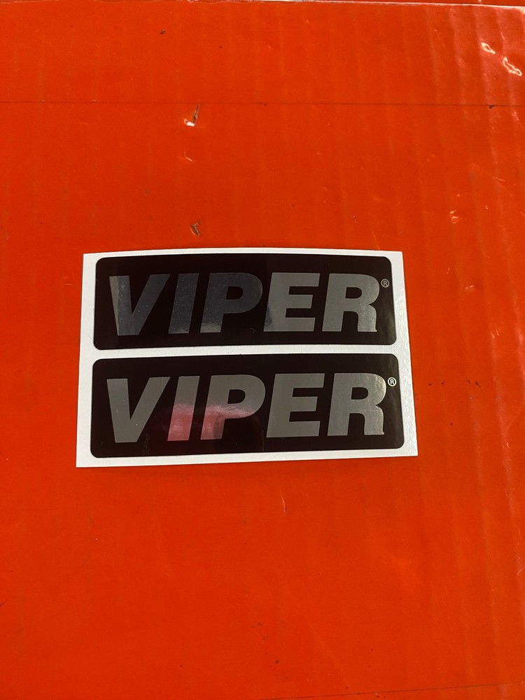 VIPER CAR ALARM WINDOW DECALS SECURITY  EMBLEM AUTHENTIC