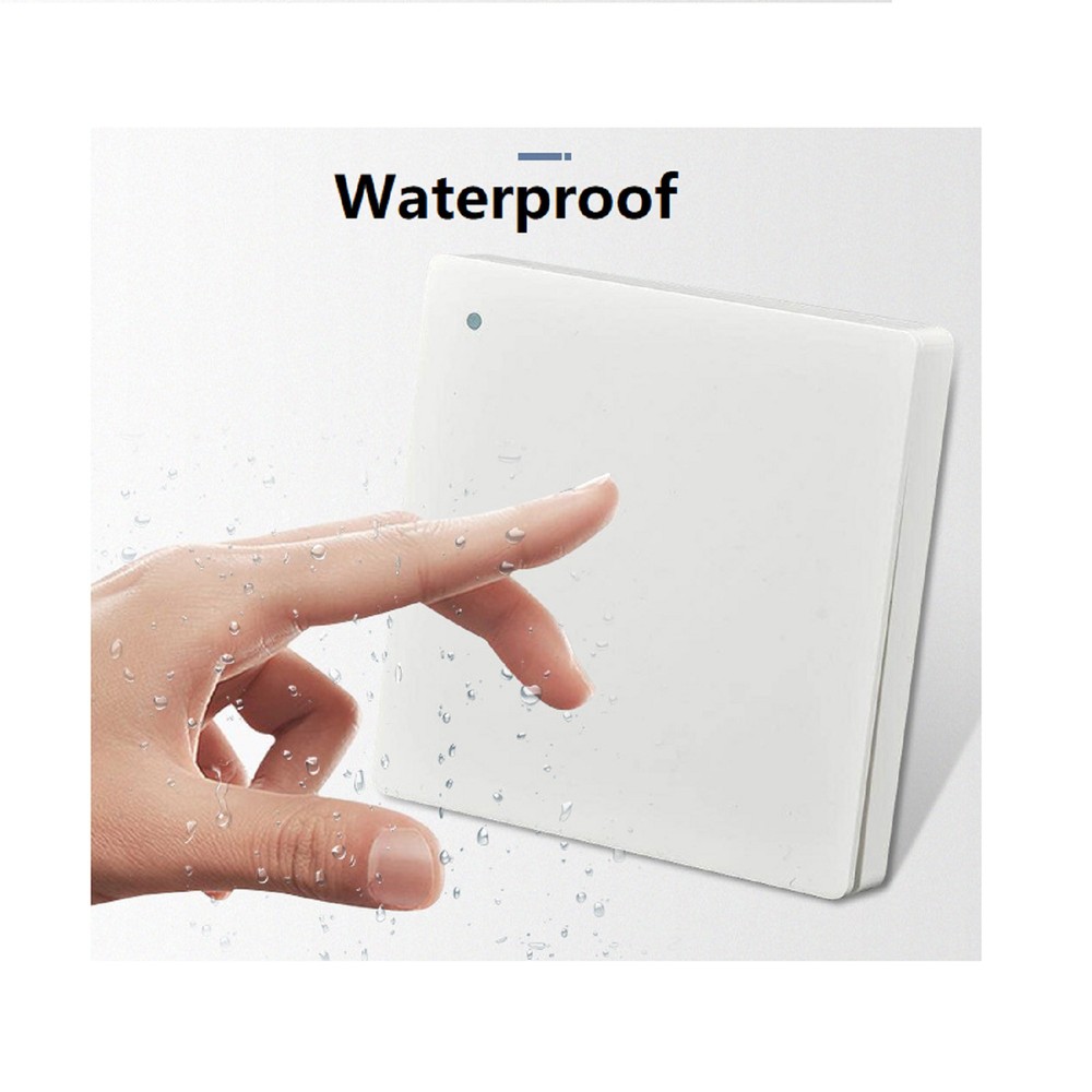 433MHz AC90-250v Wireless Remote Control Kinetic Self-powered Wall Light Switch