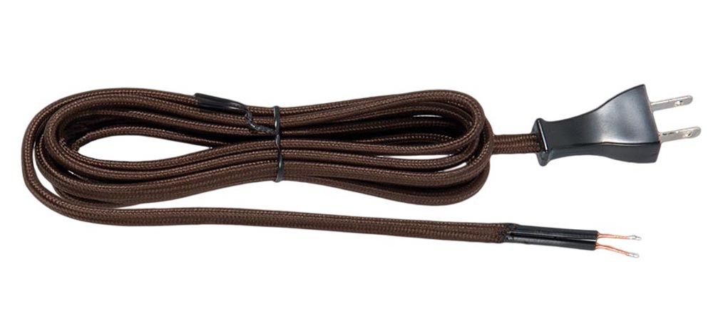 B&P Lamp Brown Rayon Covered Parallel Cord Sets