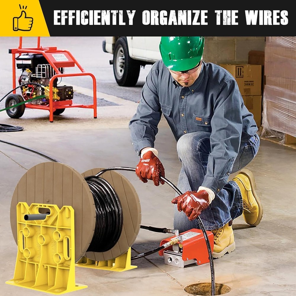 Multi Purpose Wire Dispenser, Cable/Wire Spool Rack, Wire Spool Caddy, Holds ...