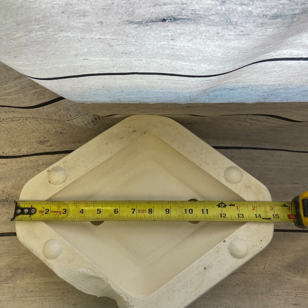 Holland Ceramic Casting Mold Square Ashtray Plate #H-64