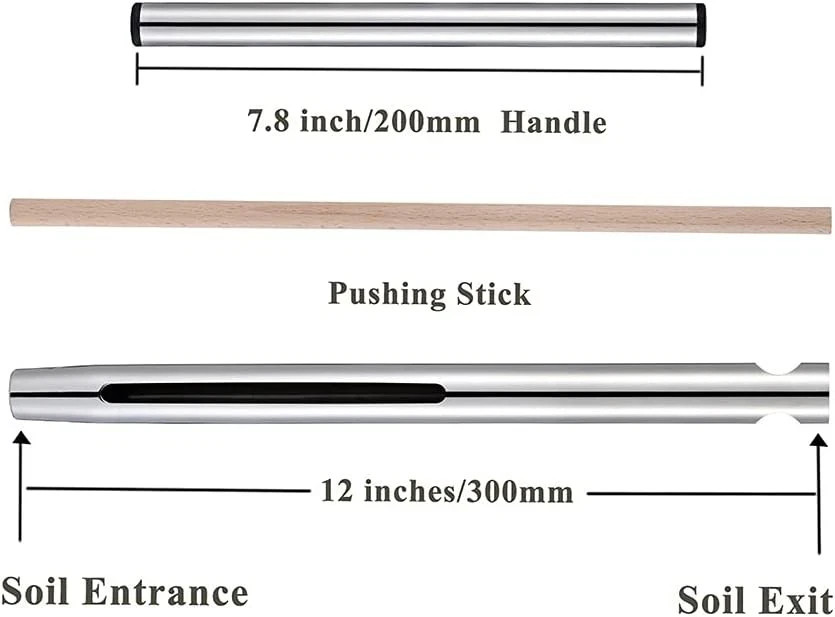 Soil Sample Probe 12 Inch with T Handle, Sampler Tool, Test Kit,...