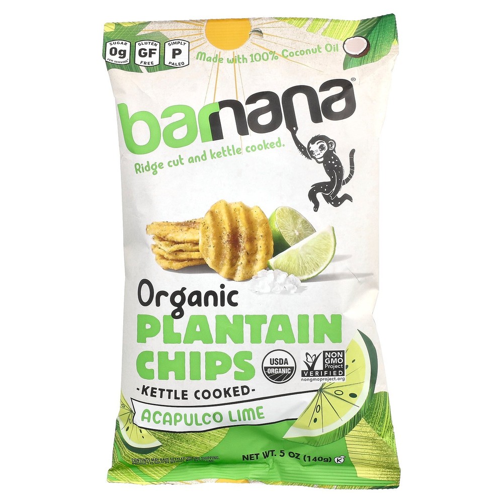 Organic Plantain Chips, Acapulco Lime, 5 oz (140 g)