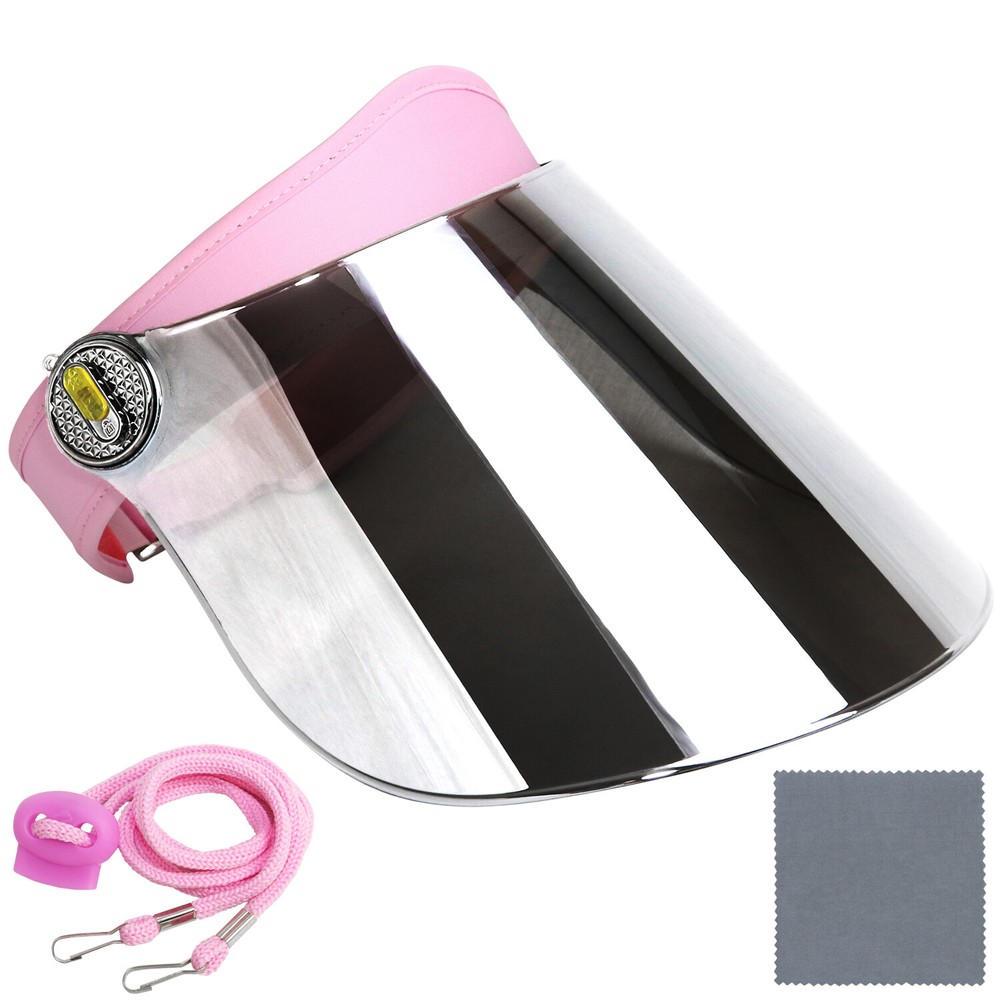 Sun Visor Hat Cap UV Protection - Premium Adjustable Solar Headband Face Shield