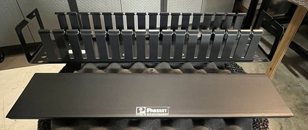 (1) PANDUIT WMPHF2 Cable Management System Black Metal.