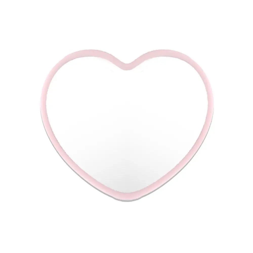 Modern Single-Sided Heart-Shaped Mirror Handheld Little Handheld Mirror High-Def