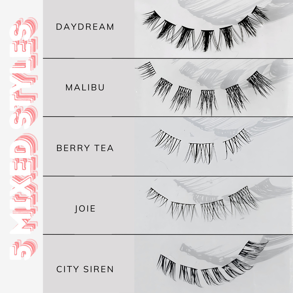 Sicurl The Day&Night Lashes Gift Pack, 5 different mixed eyelash styles