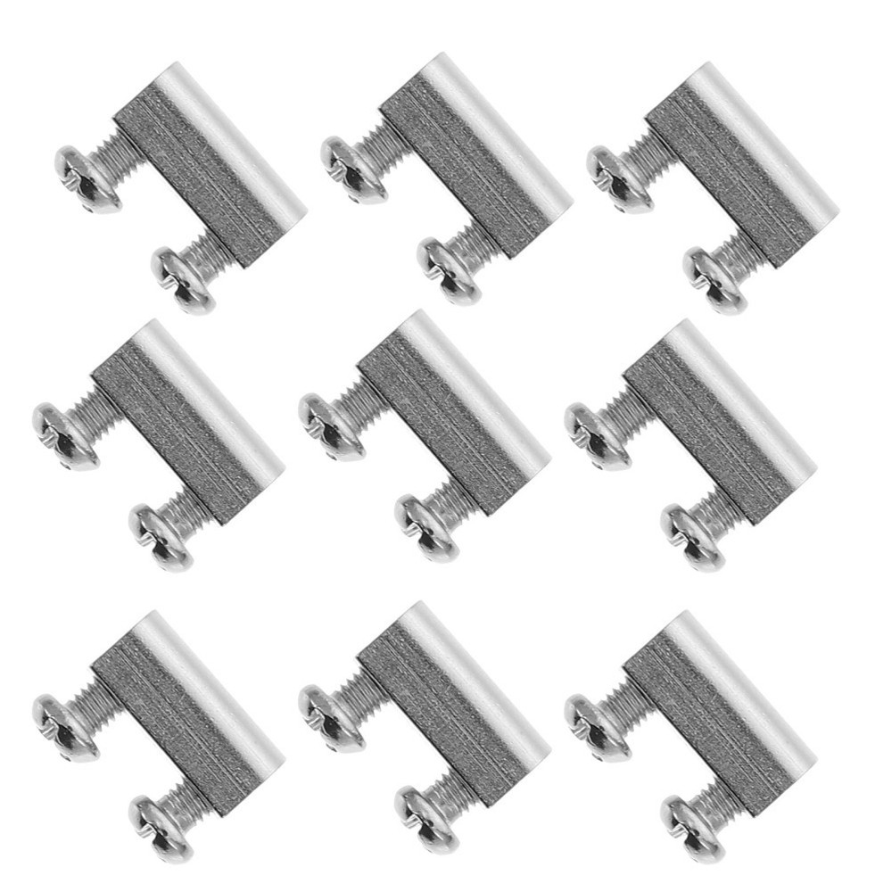 20 Sets Wire Rope Clamps Wire Rope Fixators with Screws cable clips
