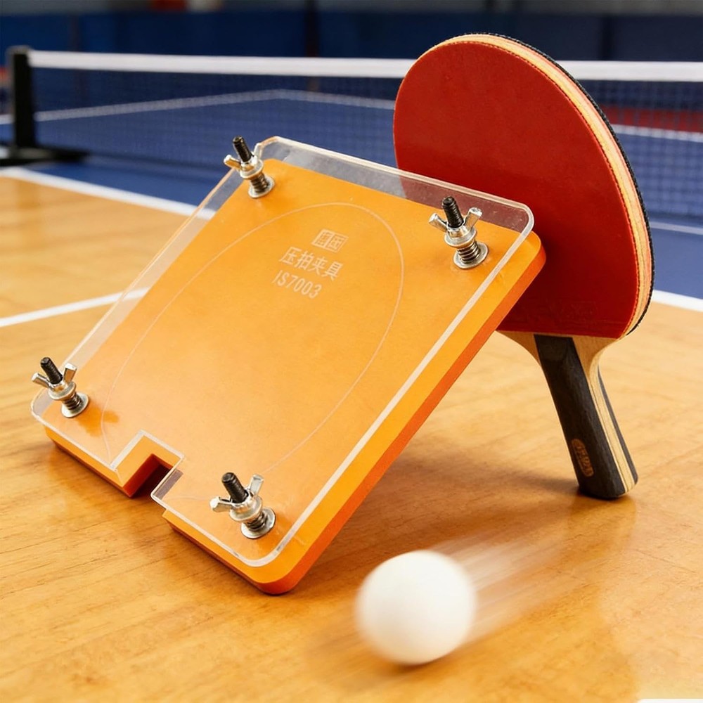 Table Tennis Paddle Press Tool – Precision Pingpong Racket Press Balancer