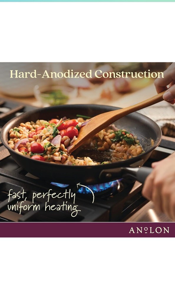 Anolon 84631 Advanced Home 11-Piece Cookware Set - Moonstone