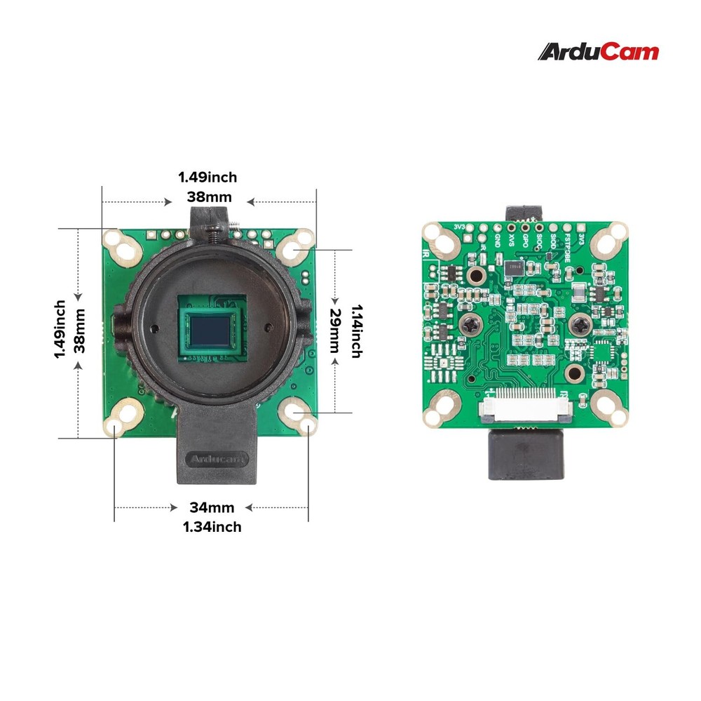 for Raspberry Pi HQ Camera Module,12.3MP IMX477 Raspberry Pi Camera for Raspb...